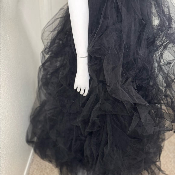 WDPL WOMENS SOLID BLACK COLORED LONG SKIRT SIZE 5XL. B1 - Picture 9 of 11